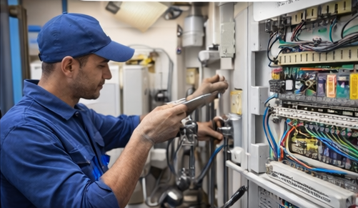 Travaux d'électricité et plomberie